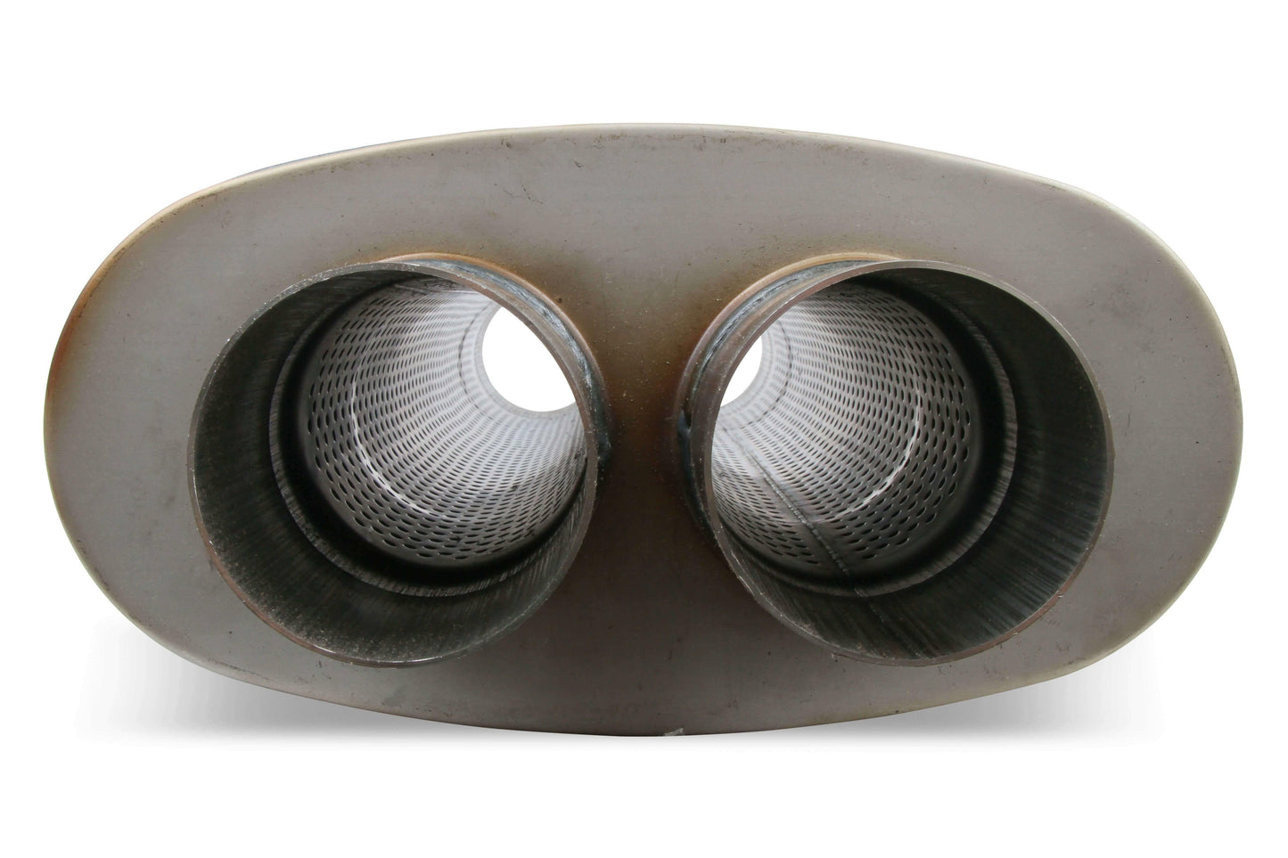 Flowmonster Performance Muffler 3 in dual inlet & outlet 12599-FM 409 Stainless - Performance Mufflers Car Part People