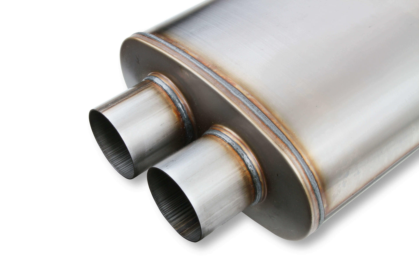 Flowmonster Performance Muffler 3 in dual inlet & outlet 12599-FM 409 Stainless - Performance Mufflers Car Part People