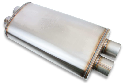 Flowmonster Performance Muffler 3 in dual inlet & outlet 12599-FM 409 Stainless - Performance Mufflers Car Part People
