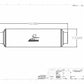 Fuel Filter Element High Flow Fuel System Universal Fit Aeromotive 12661-BGPL