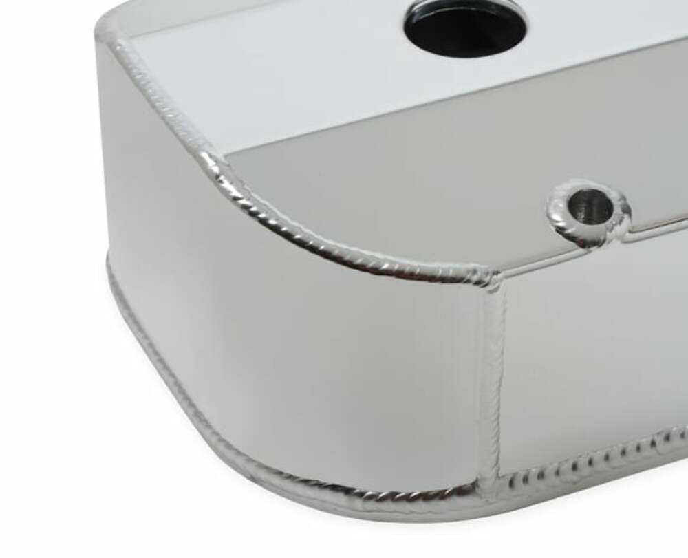 Quick Fuel Fabricated Aluminum Valve Cover - Big Block Chevy - Silver  128-22QFT