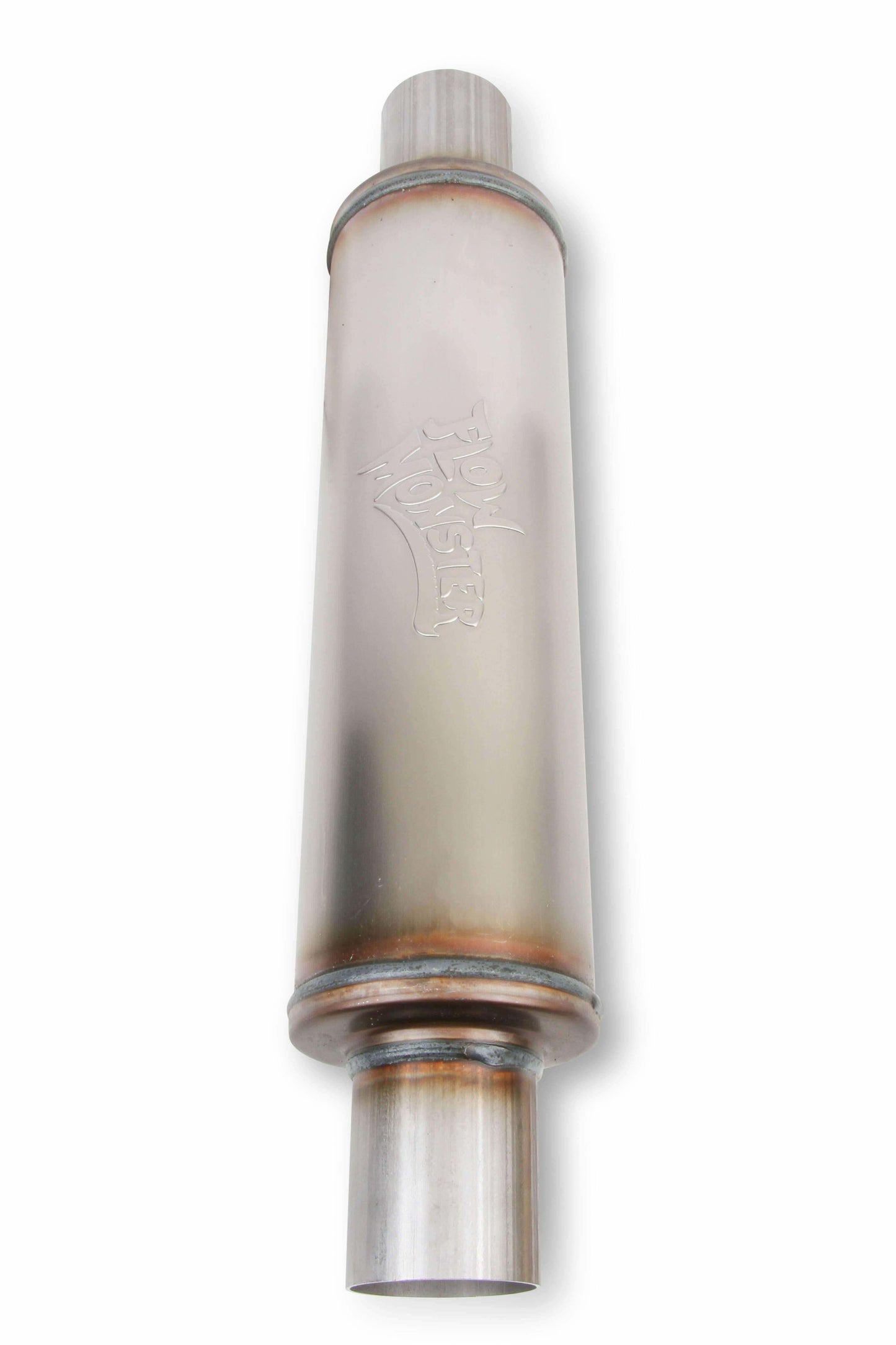 Flowmonster 12867-FM Flowmonster 409SS Round Case Absorption Muffler - Performance Mufflers Car Part People