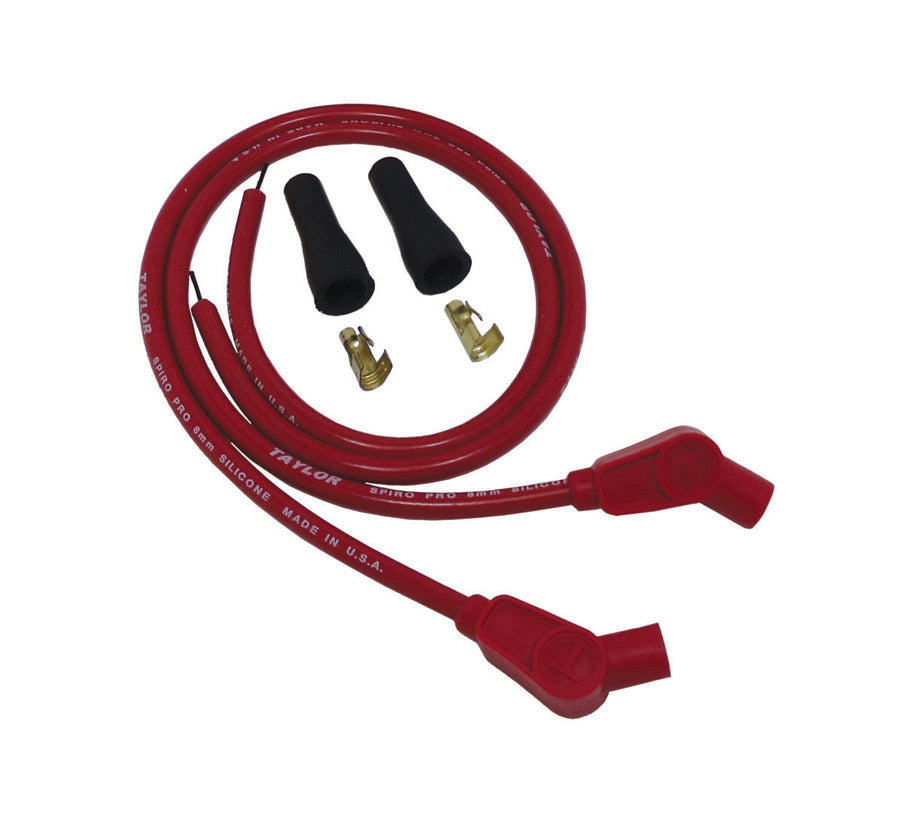 Spark Plug Wire Set Universal 8mm Silicone Spiro Pro 135? 350 ohm/ft Red 10253