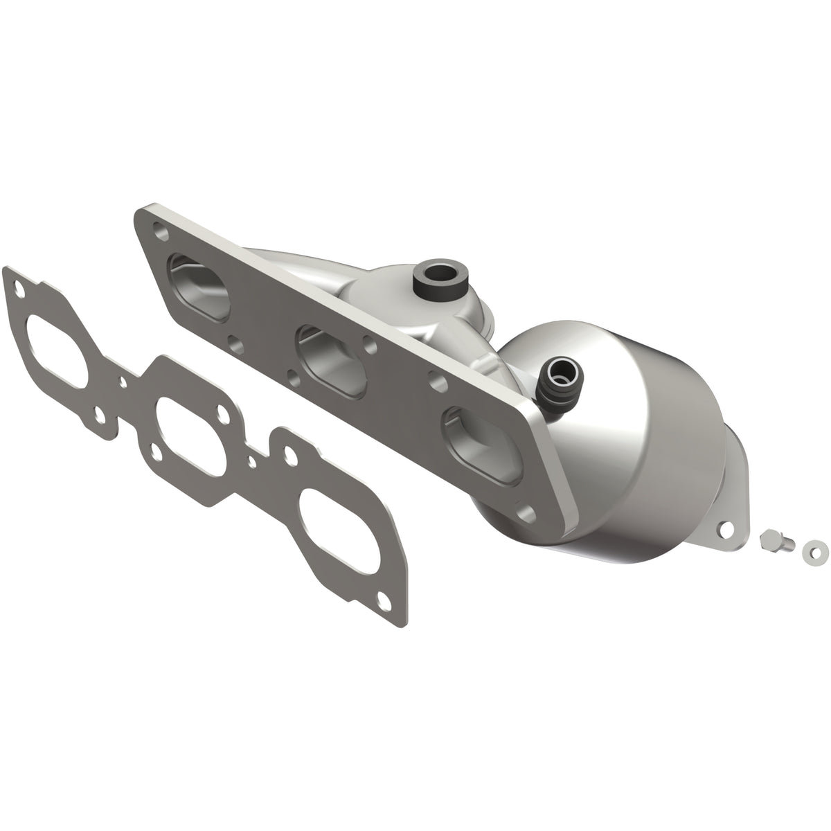 Catalytic Converter with Integrated Exhaust Manifold for HM Grade Federal / EPA Compliant Direct-Fit Manifold Catalytic