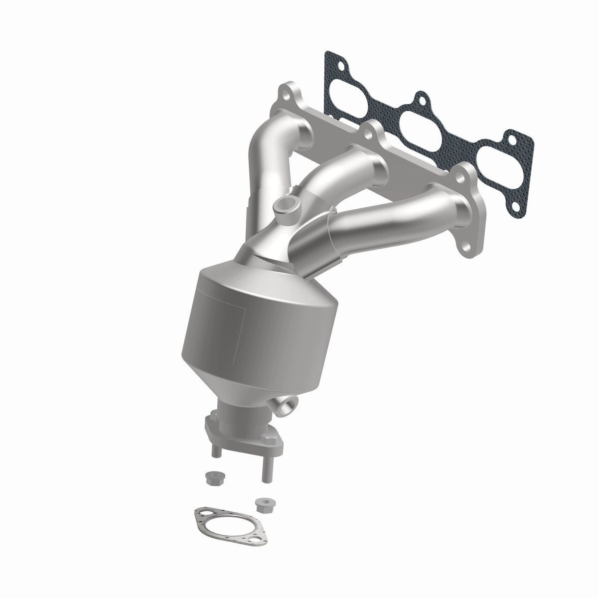 Catalytic Converter with Integrated Exhaust Manifold for HM Grade Federal / EPA Compliant Direct-Fit Manifold Catalytic