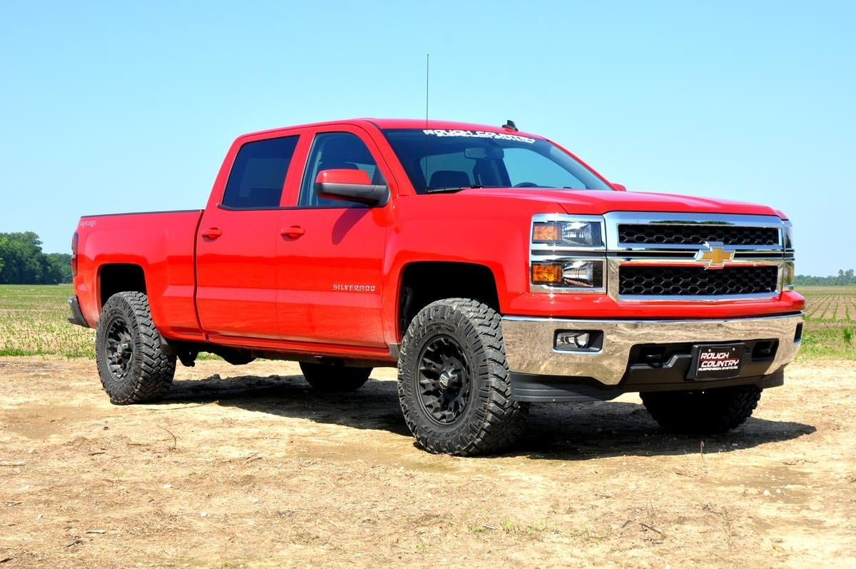 Fits Chevy/GMC 1500 Truck (07-18) SUV (07-20) 2" Leveling Kit Aluminum Red 1313