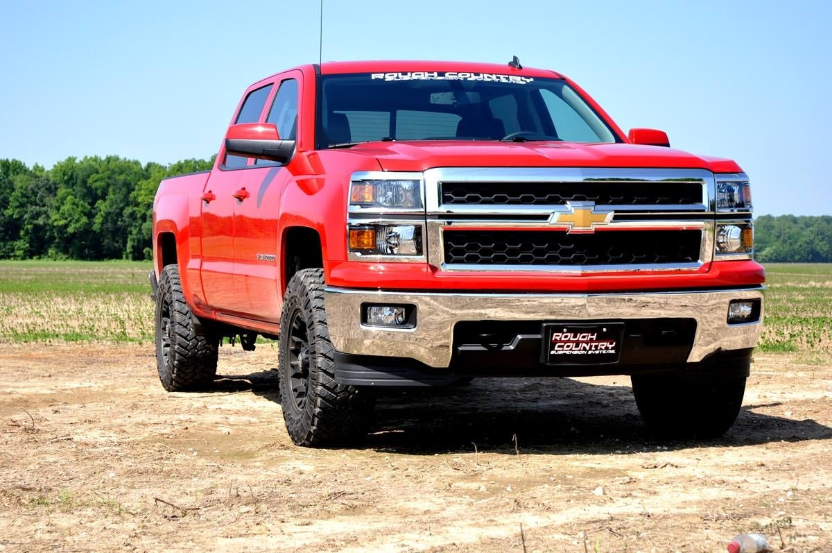 Fits Chevy/GMC 1500 Truck (07-18) SUV (07-20) 2" Leveling Kit Aluminum Red 1313