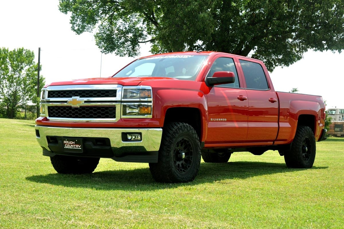 Fits Chevy/GMC 1500 Truck (07-18) SUV (07-20) 2" Leveling Kit Aluminum Red 1313