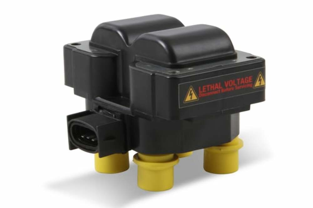 ACCEL Ignition Coil - SuperCoil - Ford 4-Tower EDIS with horizontal plug -140018