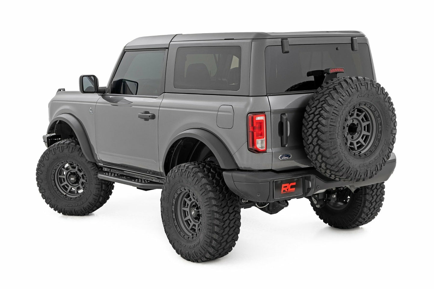 Fits Ford Bronco (21-24) OV2 Running Boards; Side Step Bars; 2-Door; 14004