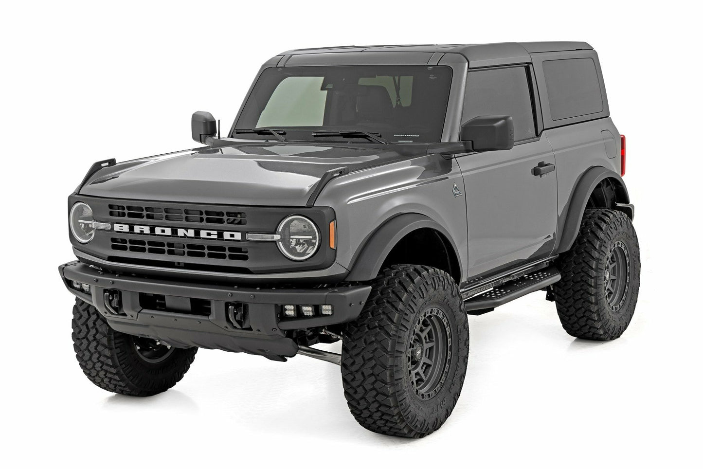 Fits Ford Bronco (21-24) OV2 Running Boards; Side Step Bars; 2-Door; 14004