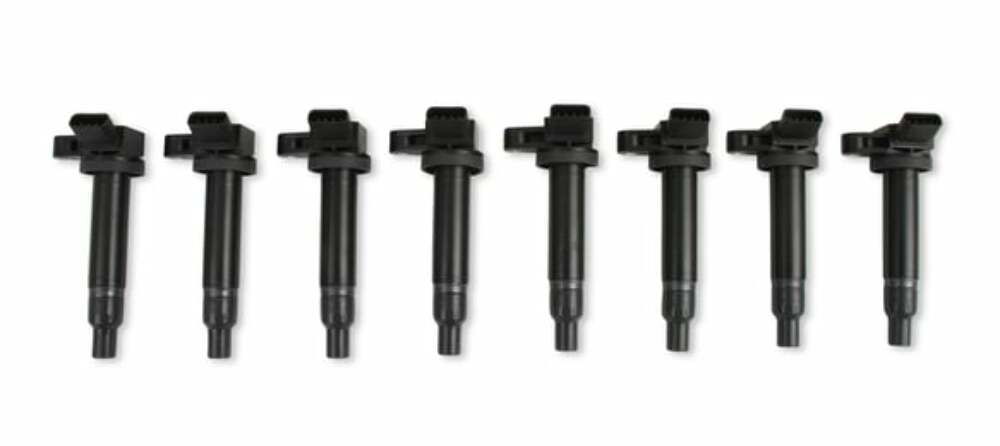 Accel Ignition Coils-98-10 Toyota,4.7L/Lexus 4.3L,V8 Engines,Black-140083K-8