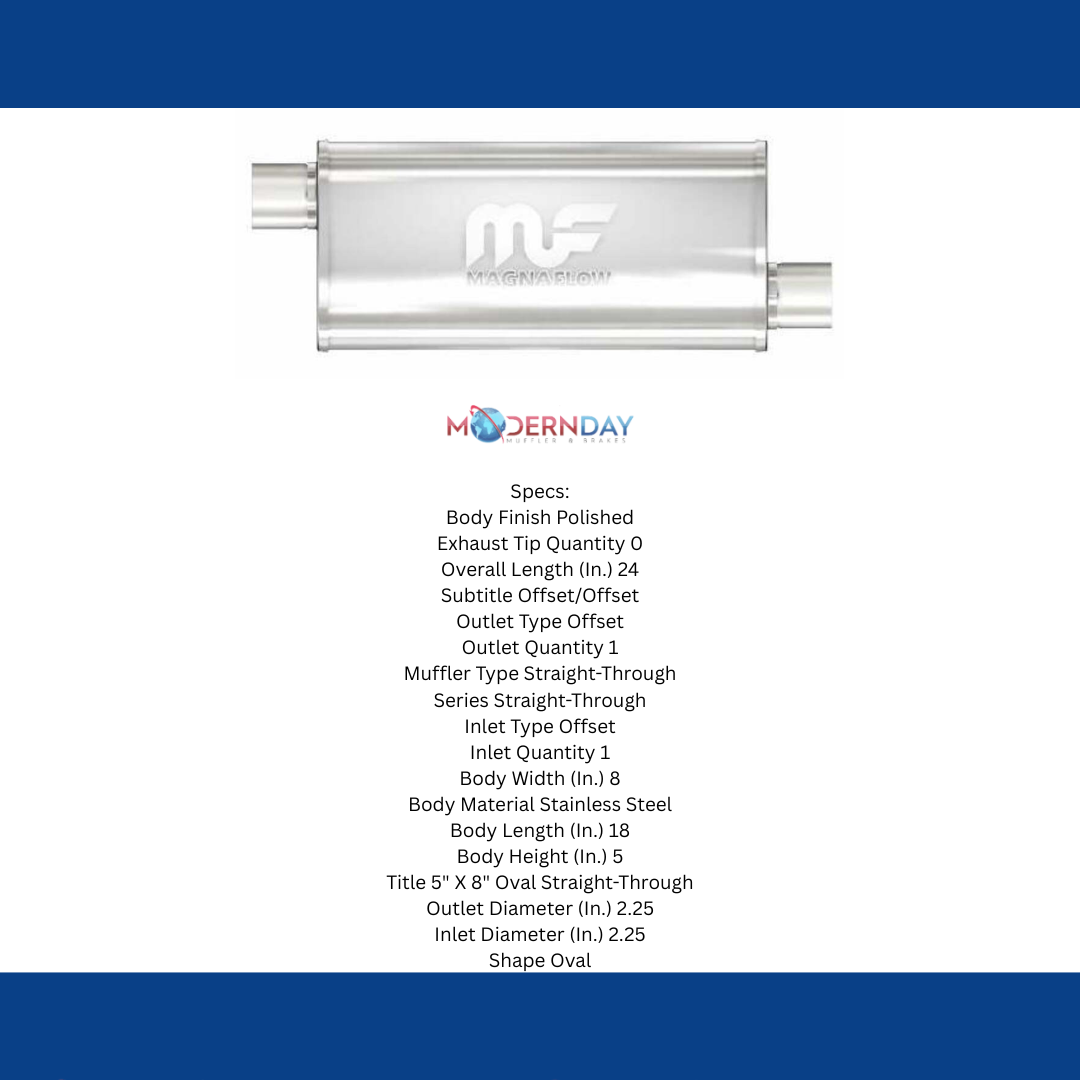 Universal Performance Muffler Mag SS 18X5X8 2.25 O/O 14262 Magnaflow