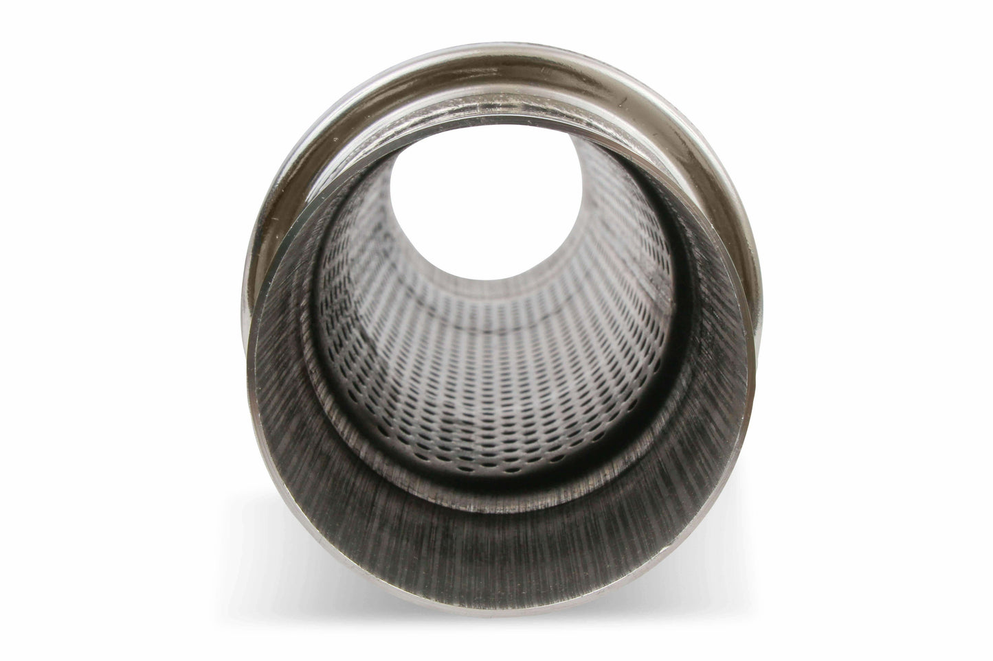 Flowmonster Round Performance Muffler 2.5 Inlet/ 2.5 Outlet 14416-FM Polished St - Performance Mufflers Car Part People