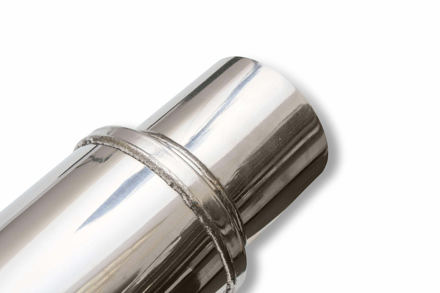 Flowmonster Round Performance Muffler 2.5 Inlet/ 2.5 Outlet 14416-FM Polished St - Performance Mufflers Car Part People