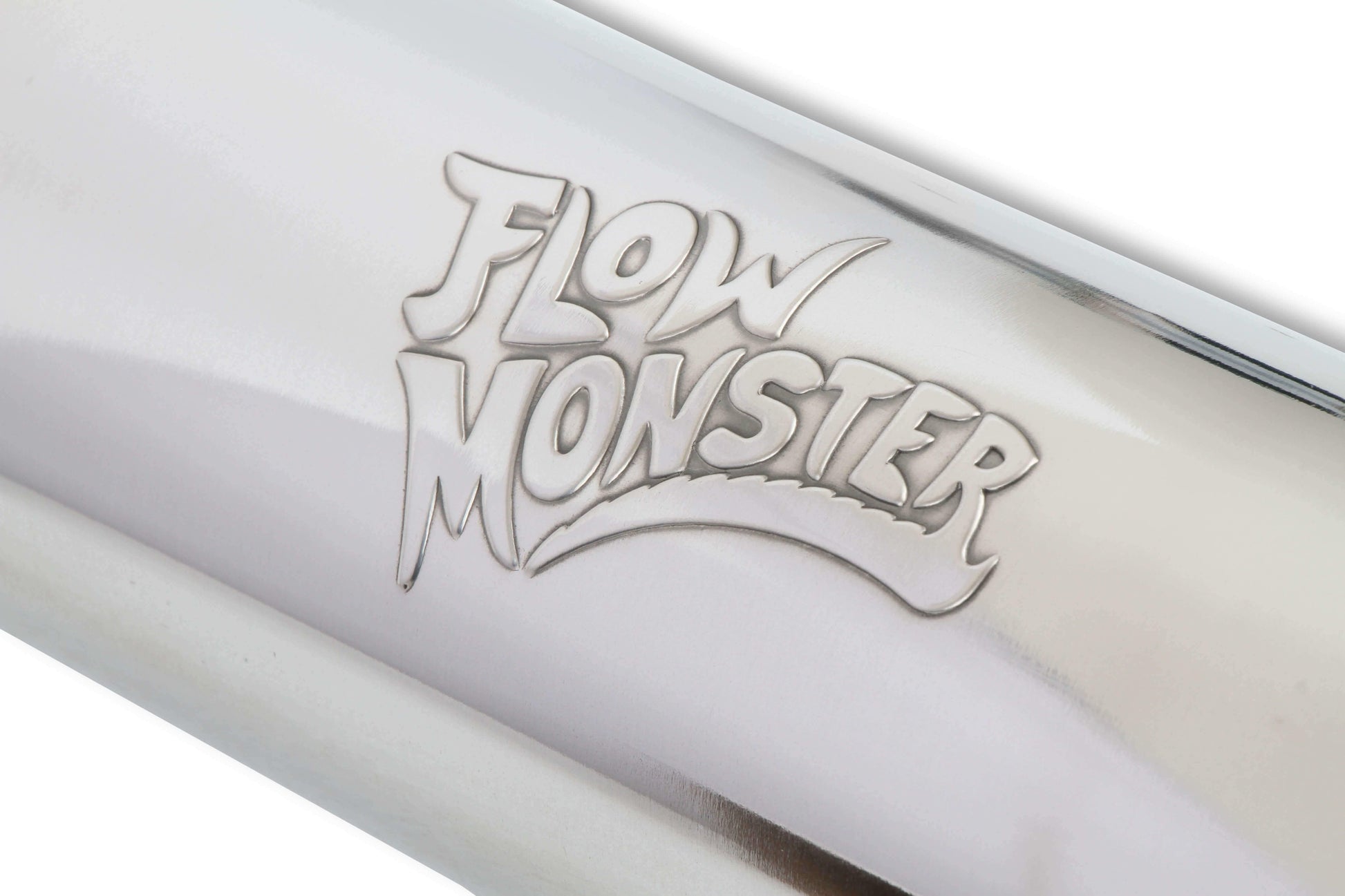 Flowmonster Round Performance Muffler 3.00 Inlet/ 3.00 Outlet 14419-FM Polished - Performance Mufflers Car Part People