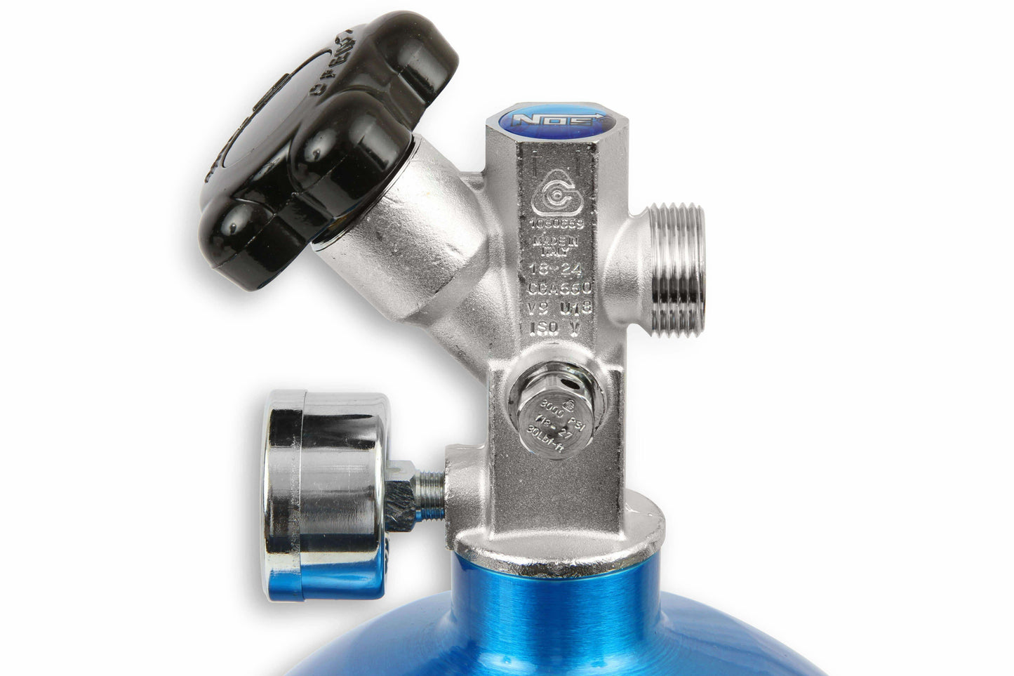 NOS 14745NOS 10LB Electric Blue Nitrous Bottle Universal- 10LB Bottle