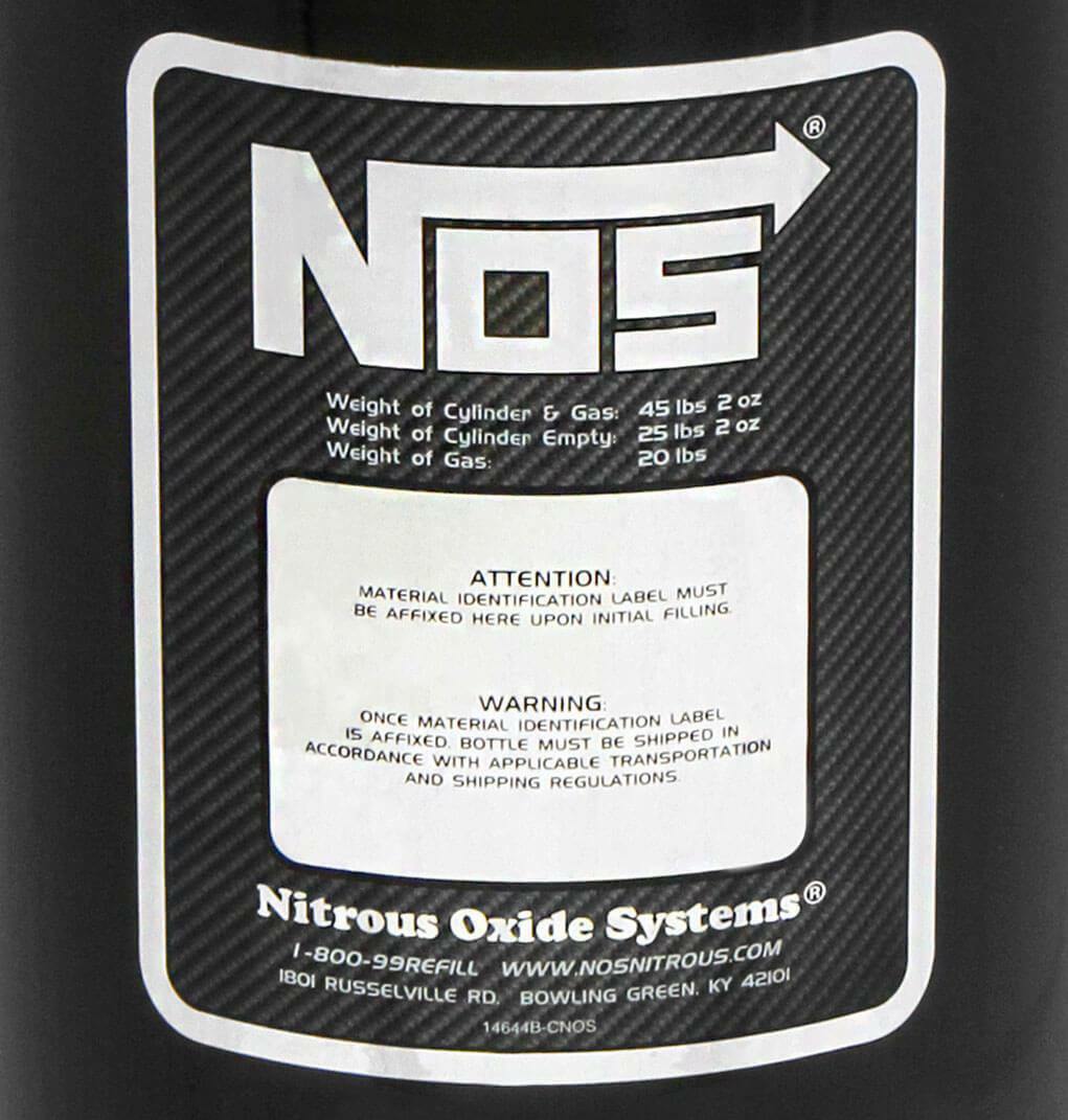 NOS Nitrous Bottle - 14760BNOS