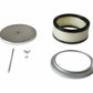 Mr. Gasket Air Cleaner - 6-1/2 Inch Diameter, 2-7/16 Inch Tall - Chrome - 1485