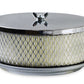 Mr. Gasket Air Cleaner - 6-1/2 Inch Diameter, 2-7/16 Inch Tall - Chrome - 1485