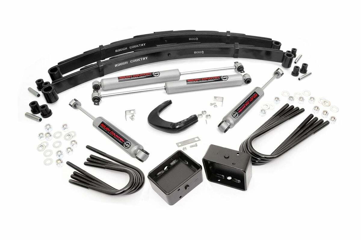 Fits GMC C25/K25 Truck (77-87)/Half-Ton Suburban (77-91) 4 Inch Lift Kit; 150.2
