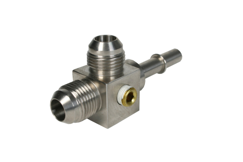 Aeromotive 15116 3/8' Male Quick Connect to (2) ORB-08 Male Flare T - Fuel Line Fittings and Adapters Car Part People