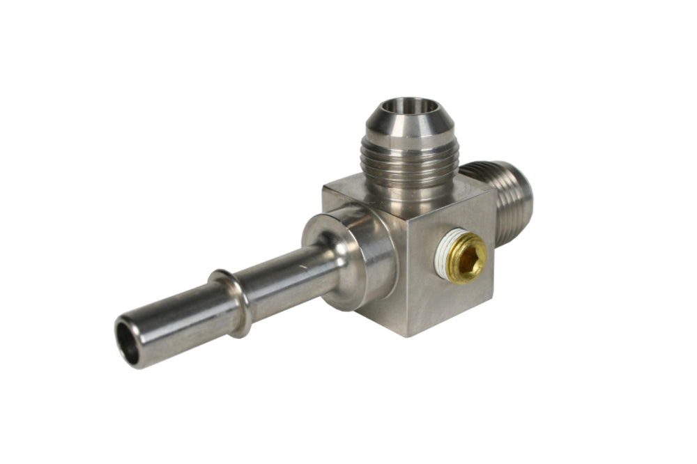 Aeromotive 15116 3/8' Male Quick Connect to (2) ORB-08 Male Flare T - Fuel Line Fittings and Adapters Car Part People