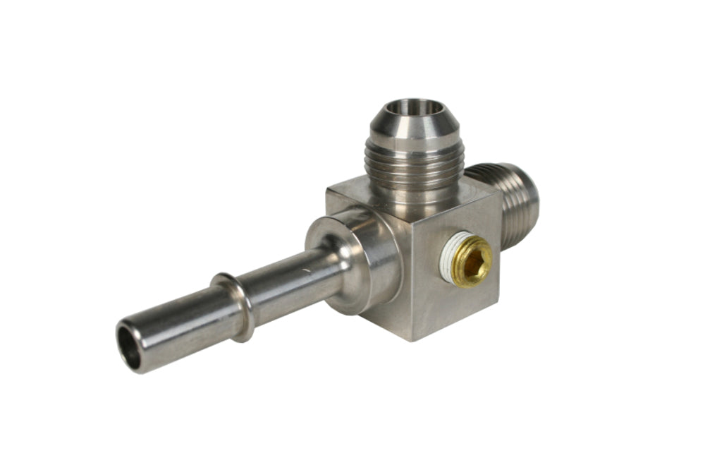 Aeromotive 15116 3/8' Male Quick Connect to (2) ORB-08 Male Flare T - Fuel Line Fittings and Adapters Car Part People