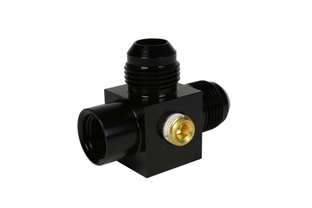 Aeromotive 15119 2x Male AN-08 x ORB-06 Port Tee with Gauge Port - Universal Fittings and Adapters Car Part People