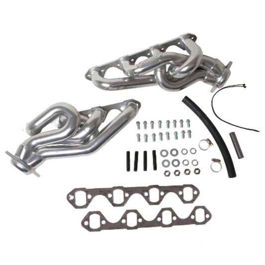 Fits 1986-1993 Mustang 5.0 1-5/8 Shorty Equal Length Headers-Silver-15120 - Car Part People