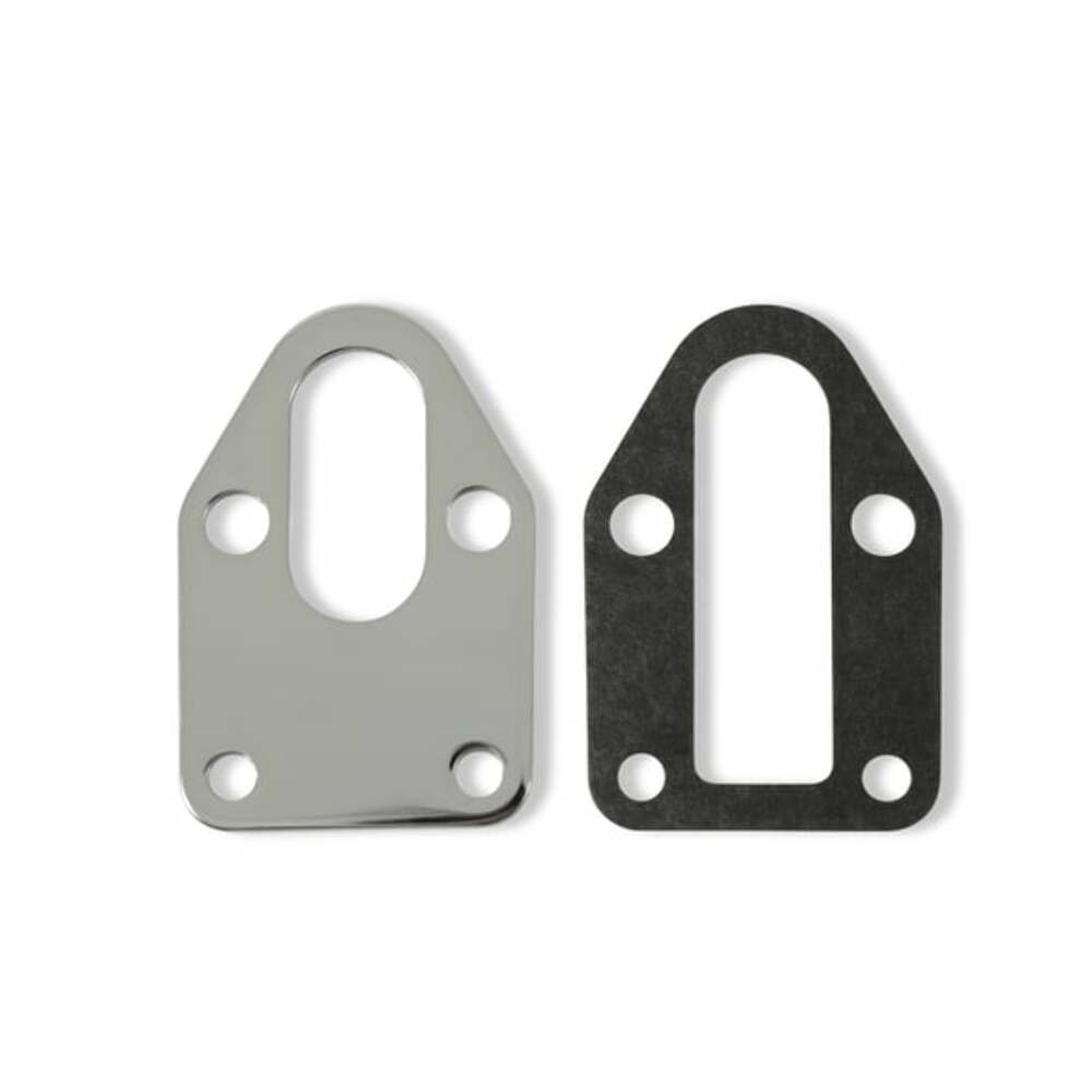 Mr. Gasket Fuel Pump Mounting Plate - Chrome - 1514
