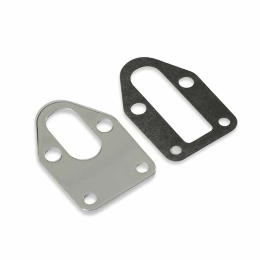 Mr. Gasket Fuel Pump Mounting Plate - Chrome - 1514