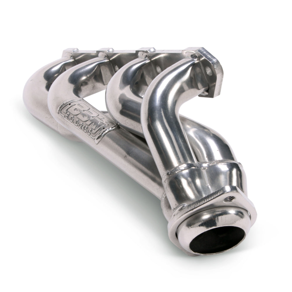 Fits 1986-1993 Mustang 5.0 1-5/8 Shorty Headers (Polished Silver Ceramic)-15150 - Car Part People