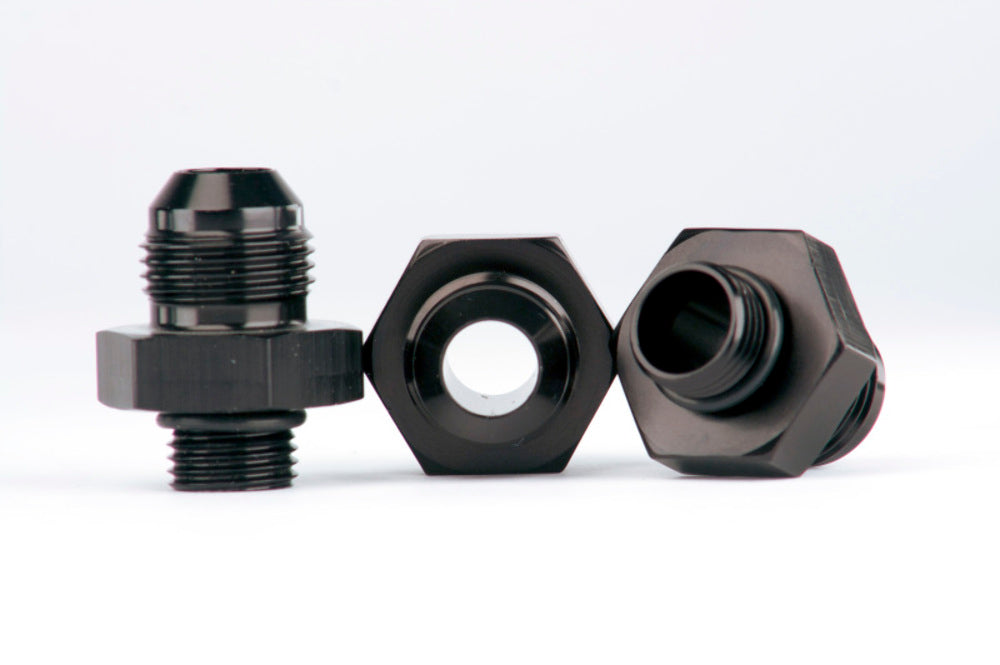 Aeromotive 15203 Port Fitting Kit: (X3) ORB-06 to AN-08 - Fuel Line Fittings and Adapters Car Part People