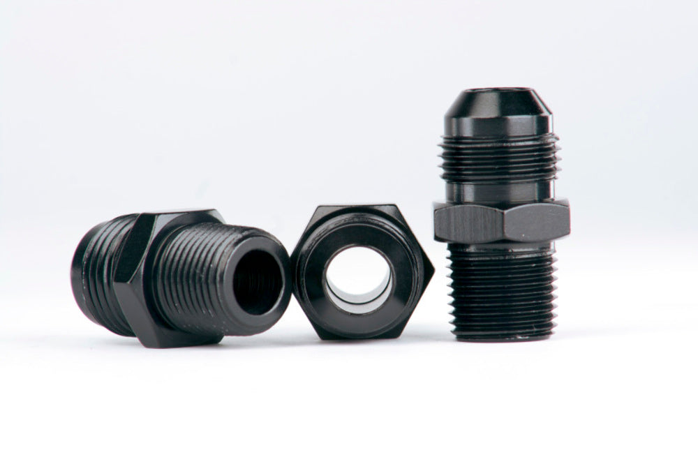 Aeromotive 15205 Port Fitting Kit: (X3) 3/8 NPT to AN-08 - Fuel Line Fittings and Adapters Car Part People