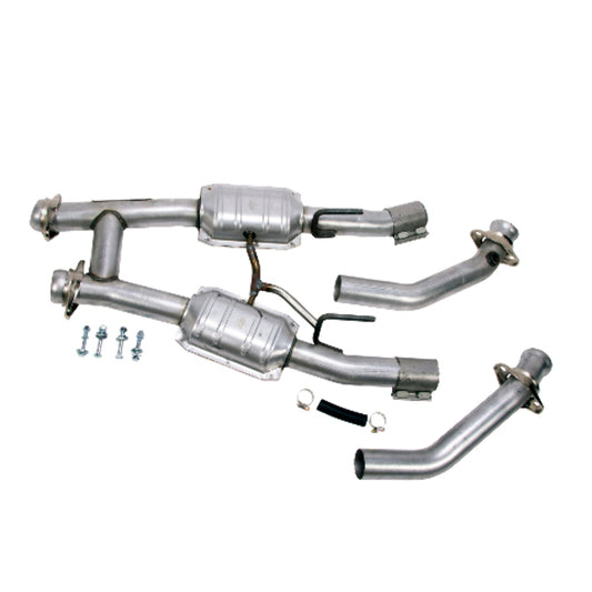 Fits 1986-1993 Mustang 5.0 2.5 Full High Flow H Pipe W/Converters-1521 - Car Part People