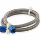 NOS Stainless Steel Braided Hose -4AN 2-foot Blue - 15230NOS