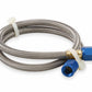 NOS Stainless Steel Braided Hose -4AN 2-foot Blue - 15230NOS