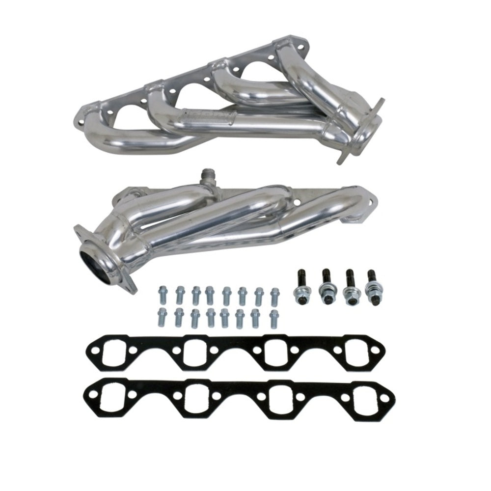 Fits 1994-1995 Mustang 5.0 1-5/8 Shorty Un Equal Length Headers-Silver-15250 - Car Part People