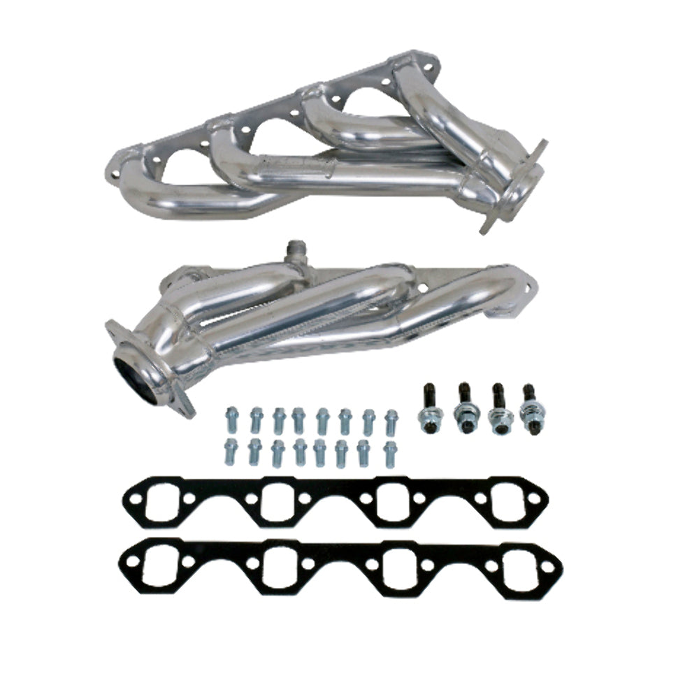 Fits 1994-1995 Mustang 5.0 1-5/8 Shorty Un Equal Length Headers-Silver-15250 - Car Part People