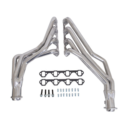 Fits 1979-1993 Mustang 5.0 1-5/8 Long Tube Headers Automatic-Silver-15310 - Car Part People
