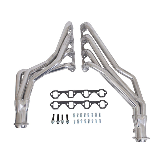 Fits 1979-1993 Mustang 5.0 1-5/8 Long Tube Headers Automatic-Silver-15310 - Car Part People