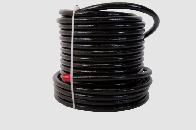 Aeromotive 15335 Braided Stainless Steel PTFE Fuel Line; Black Jacketed