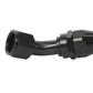 Aeromotive 15351 Hose End, PTFE, Black Anodized, Straight, 45, 90, 180