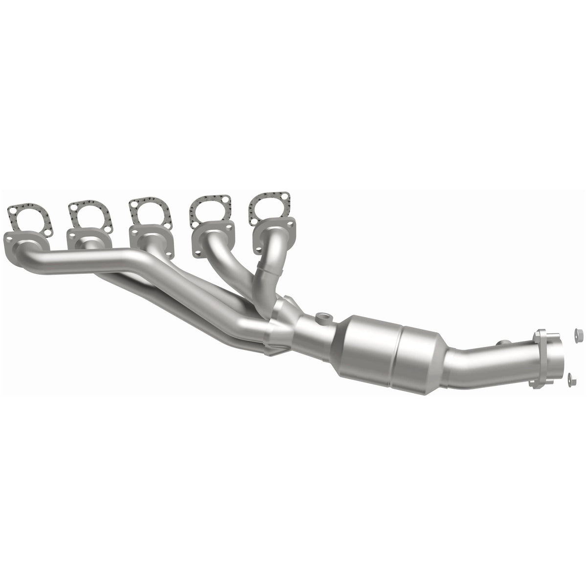 Catalytic Converter with Integrated Exhaust Manifold for HM Grade Federal / EPA Compliant Direct-Fit Manifold Catalytic