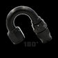 Aeromotive 15363 Hose End, PTFE, Black Anodized, Straight, 45, 90, 180 - Fuel Hose Ends Car Part People