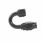 Aeromotive 15363 Hose End, PTFE, Black Anodized, Straight, 45, 90, 180