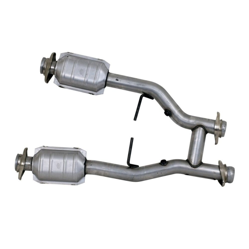 Fits 1996-2004 Mustang GT/Cobra/Mach 1 2.5 Short Mid H Pipe W/Converters-1538 - Car Part People