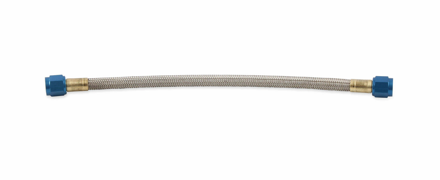 NOS Stainless Steel Braided Hose -6AN 1-foot Blue - 15400NOS