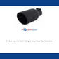 4.5 Black Angle Cut Fits 2.5 Tubing, 11 Long; Exhaust Tips; Flowmaster-15404B